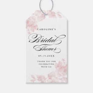 Étiquette de faveur florale vintage