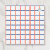 Étiquette de faveur Homard Rouge Bleu Marin (Dos)