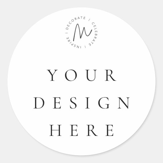 Étiquette de faveur personnalisée ronde (Devant)