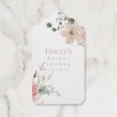 Étiquette de faveur pour Baby Shower de Noël | Ava (Verso)