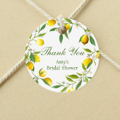 Étiquette de faveur ronde Lemon Main Squeeze