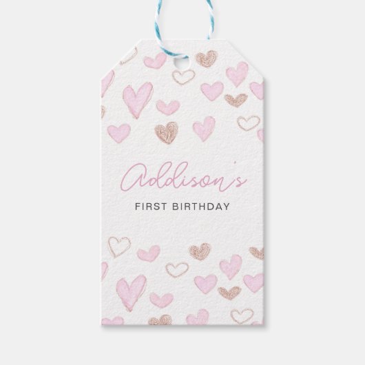 étiquette de faveur valentine (Devant)