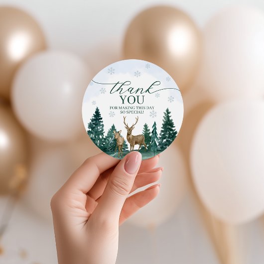 Étiquette de faveur Winter ONEderland