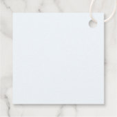 Étiquette de Favori Coquillage Bleu | Nom Personna (Dos)