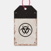 Étiquette de favori de virus zombie avec panneau d (Dos)