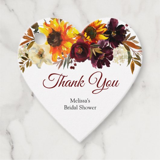 Étiquette de Favori en Forme de Cœur Amoureux (Devant)