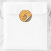 Étiquette de ferme de miel pur brut (Sac)