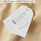 Étiquette de fermeture monographique personnalisée