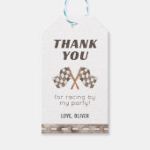 Étiquette de fête d'anniversaire Drapeaux de cours (Devant)