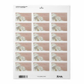 Étiquette de Fête des mariées Cadeaux blancs (Feuille entière)