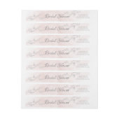 Étiquette de Fête des mariées florale feuille d'aq (Feuille)