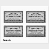 Étiquette de fête d'Halloween ou de boisson Black  (Feuille)