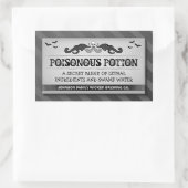 Étiquette de fête d'Halloween ou de boisson Black  (Sac)