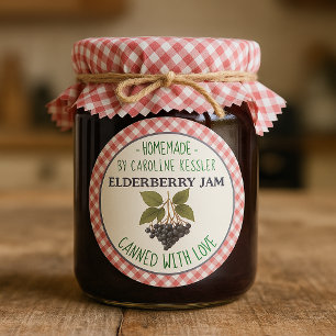 Étiquette de feuille de canning de confiture de su