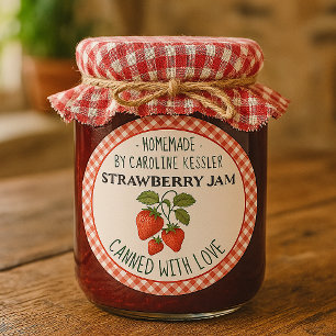 Étiquette de feuille de conservation de confiture