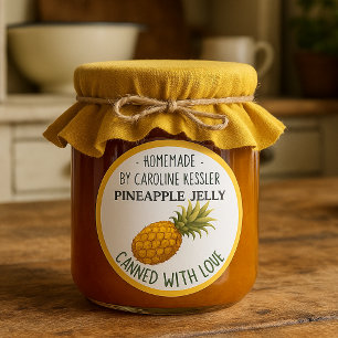 Étiquette de feuille de conservation de gelée d'an
