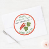 Étiquette de feuille de conservation de gelée de g (Enveloppe)