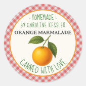 Étiquette de feuille de conservation de marmelade (Devant)