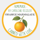 Étiquette de feuille de conserve de marmelade d'or (Devant)