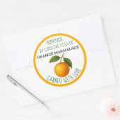 Étiquette de feuille de conserve de marmelade d'or (Enveloppe)
