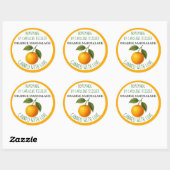 Étiquette de feuille de conserve de marmelade d'or (Feuille)