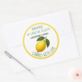 Étiquette de feuille de mise en conserve de lemon (Enveloppe)