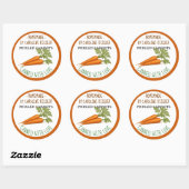 Étiquette de feuille pour conserves de carottes ma (Feuille)