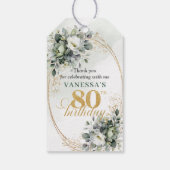 Étiquette de feuille verte poussiéreuse 80e annive (Dos)