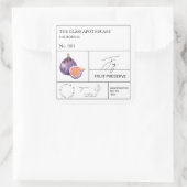 Étiquette de figues apothecaires (Sac)
