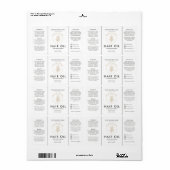 Étiquette de flacon blanc compte-gouttes d'huile c (Feuille entière)