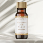 Étiquette de flacon compte-gouttes de cosmétiques
