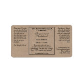 Étiquette de flacon compte-gouttes de style papier (Devant)