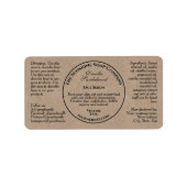 Étiquette de flacon compte-gouttes de style papier (Devant)