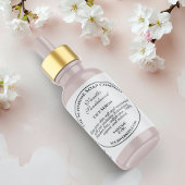 Étiquette de flacon compte-gouttes de style vintag