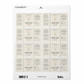 Étiquette de flacon compte-gouttes d'huile capilla (Feuille entière)