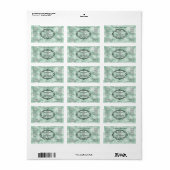 Étiquette de flacon compte-gouttes en parchemin ve (Feuille entière)