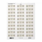 Étiquette de flacon compte-gouttes en style papier (Feuille entière)