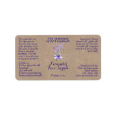 étiquette de flacon compte-gouttes Kraft Lavande 2 (Devant)