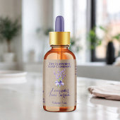 étiquette de flacon compte-gouttes Kraft Lavande 2