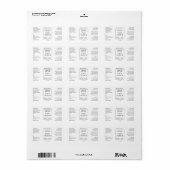 Étiquette de flacon compte-gouttes Modern Simple 1 (Feuille entière)