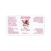 étiquette de flacon compte-gouttes Rose Blanche 2, (Devant)