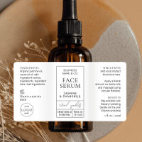 Étiquette de flacon de cosmétique de style Apothic