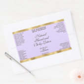 Étiquette de flacon de cosmétiques en violet clair (Enveloppe)