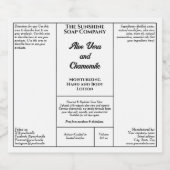 Étiquette de flacon de cosmétiques rustique blanc (Étiquettes simples)