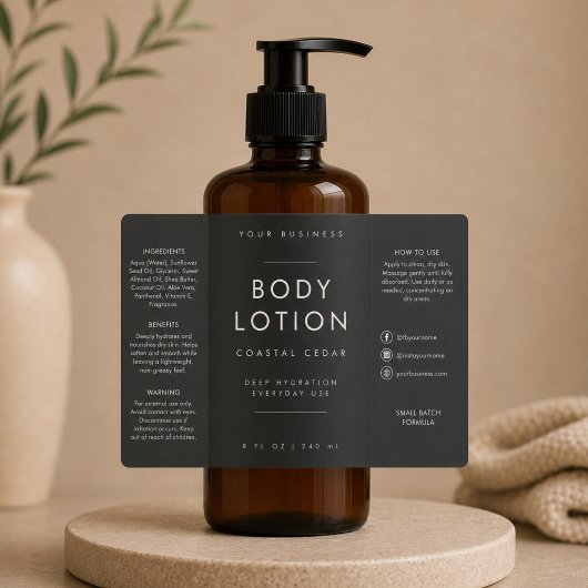 Étiquette de flacon de Lotion Corporelle Luxeuse 8