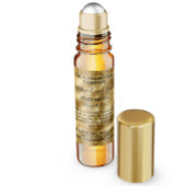 Étiquette de flacon de parfum à bille en feuille d