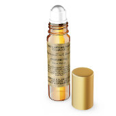 étiquette de flacon de parfum à bille Gold Sparkle