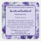 Étiquette de flacon de parfum au rouleau pour jard (Devant)