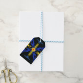 Étiquette de fleur cadeau (Avec de laficelle)