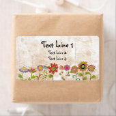 Étiquette de fleurs (En situation)